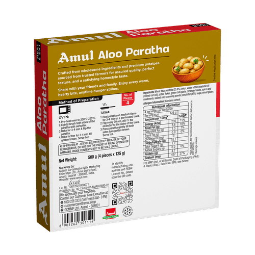Amul Aloo Paratha 500g