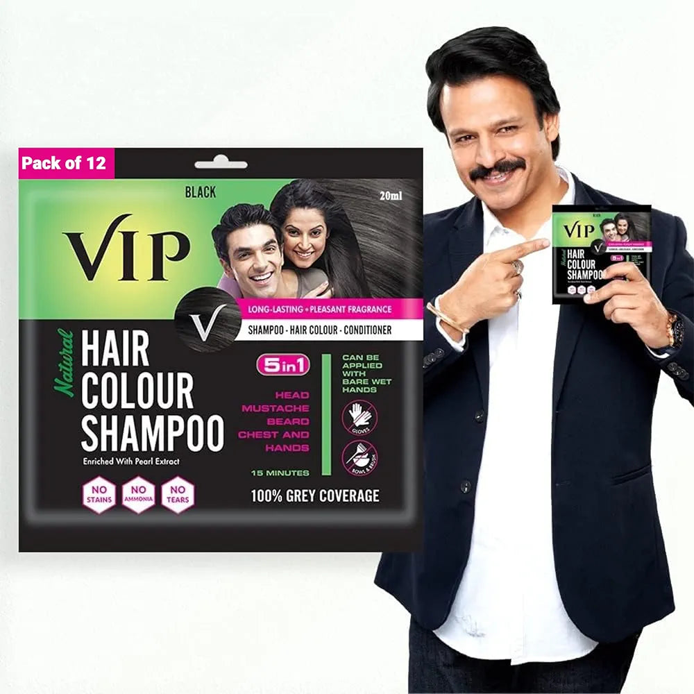 VIP Hair Color Shampoo Black