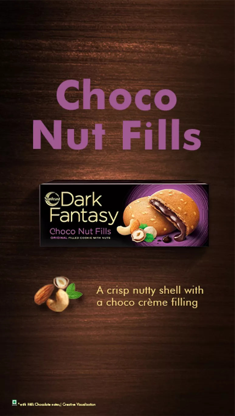 Sunfeast Dark Fantasy choco nutfills 150g