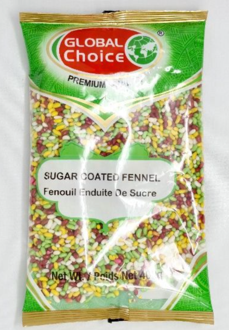 Global Choice - Fennel Seed Sugar Coated 400g