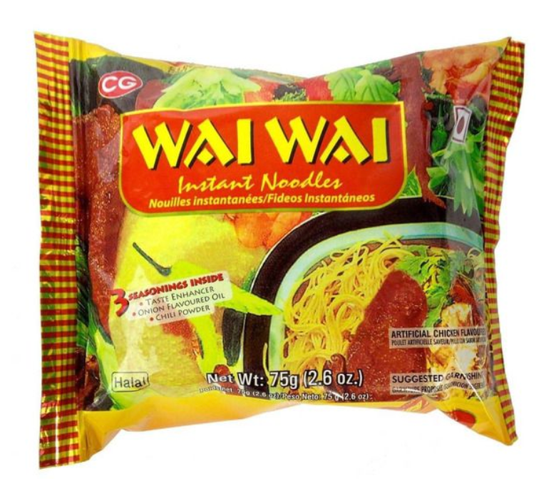 Wai Wai instant noodles chicken 375 gm 5 in1