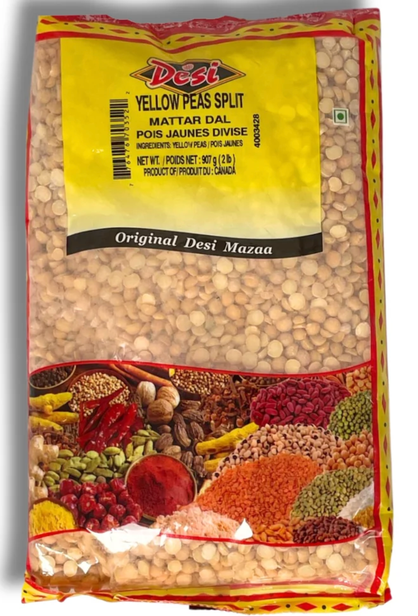 Desi Yellow Peas Split 2Lb